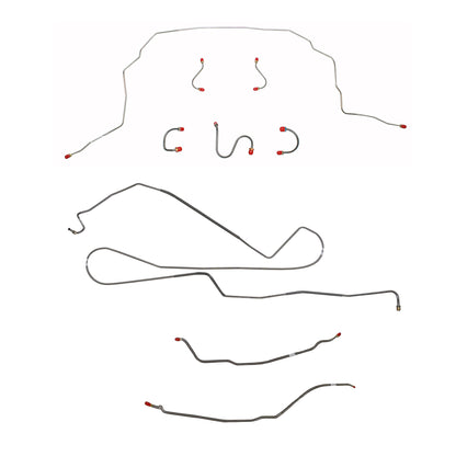 Chevy Complete Brake Line Kit; Fine Lines-CBK0395SS - Complete Brake Line Kit Car Part People