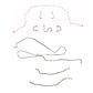 Chevy Complete Brake Line Kit; Fine Lines-CBK0395SS