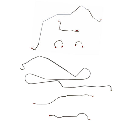 Chevy Complete Brake Line Kit; Fine Lines-CBK0398SS