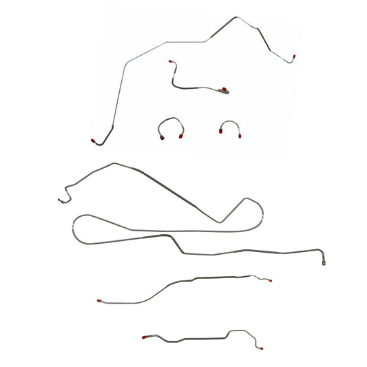 Chevy Complete Brake Line Kit; Fine Lines-CBK0398SS