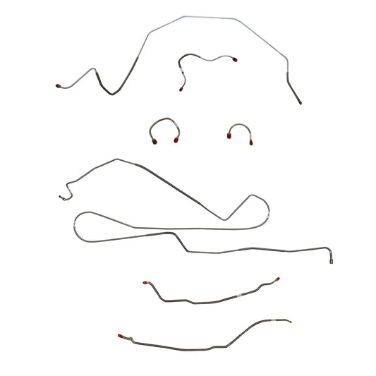 Chevy Complete Brake Line Kit; Fine Lines-CBK0399SS