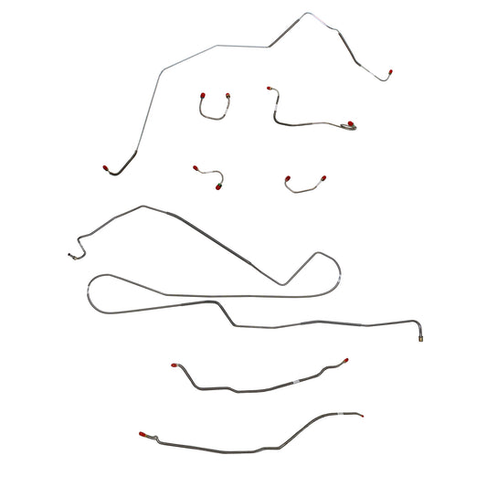 Chevy Complete Brake Line Kit; Fine Lines-CBK0401SS