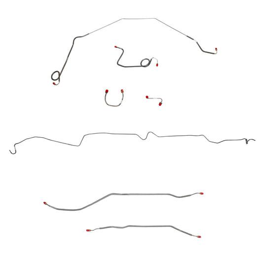 Chevy Complete Brake Line Kit; Fine Lines-CBK0407SS