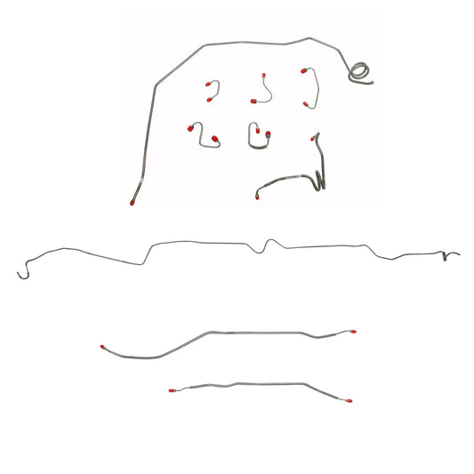 Chevy Complete Brake Line Kit; Fine Lines-CBK0408SS