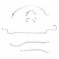 Fits 1971-73 Chevrolet Nova W/ Standard Drum Brakes; Complete Brake Line Kit; CBK0410SS