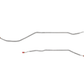 Fits 1971-73 Chevy Nova w/ Power Disc, Rear Drum; Complete Brake Line CBK0411SS