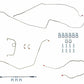 Chevy Conversion Complete Brake Line Kit; Fine Lines-CBK0417SS