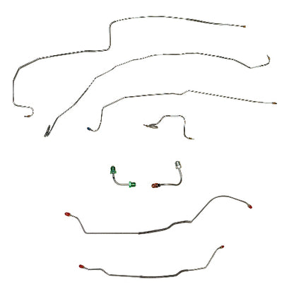 Chevy Conversion Complete Brake Line Kit; Fine Lines-CBK0417SS