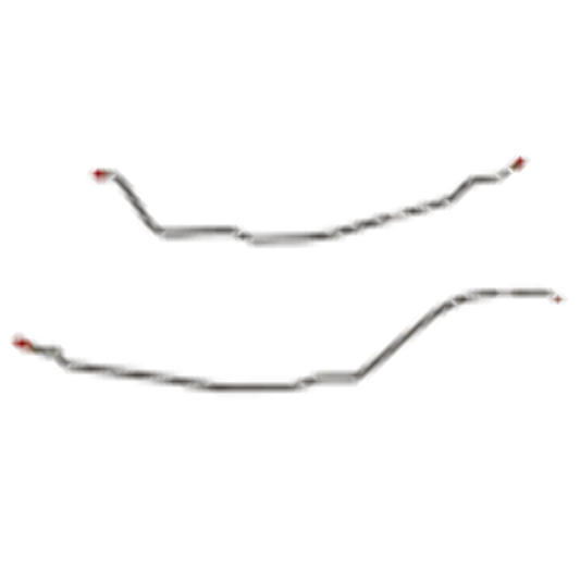 Chevy Conversion Complete Brake Line Kit; Fine Lines-CBK0418SS