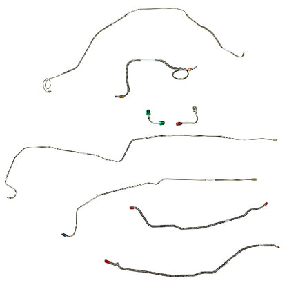 Chevy Conversion Complete Brake Line Kit; Fine Lines-CBK0418SS