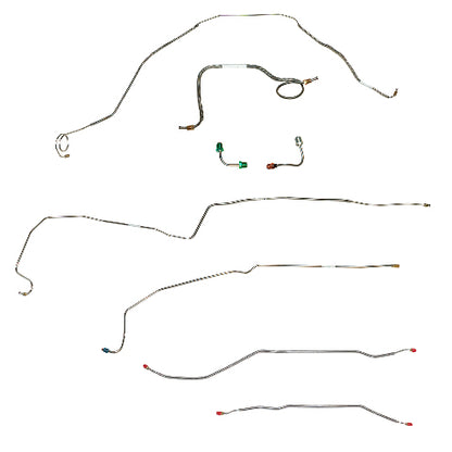 Chevy Conversion Complete Brake Line Kit; Fine Lines-CBK0420SS
