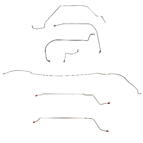 Pontiac Convertible Conversion Complete Brake Line Kit; CBK0423SS