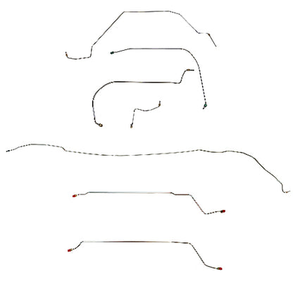 Pontiac Convertible Conversion Complete Brake Line Kit; CBK0423SS