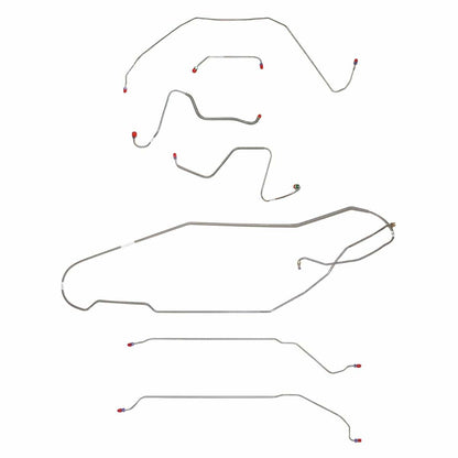 Fits 1967 Buick Skylark/GS w/ Manual Drum, Hardtop Complete Brake Line CBK0425SS