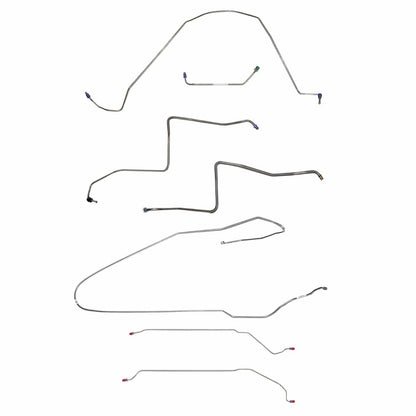 Fits 1967 Buick Skylark / GS w/Power Drum, Convertible Complete Brake CBK0428SS - Complete Brake Line Kit Car Part People