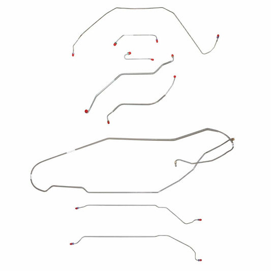 Fits 1967 Buick Skylark/GS w/Power Disc, Hardtop Complete Brake Line CBK0431SS - Complete Brake Line Kit Car Part People