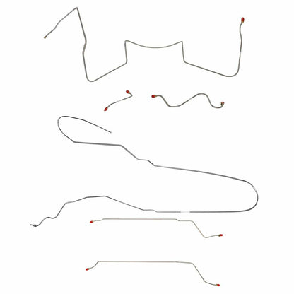 Fits 1964-65 LeMans/GTO w/Manual Drum, Convertible Complete Brake Line CBK0437SS
