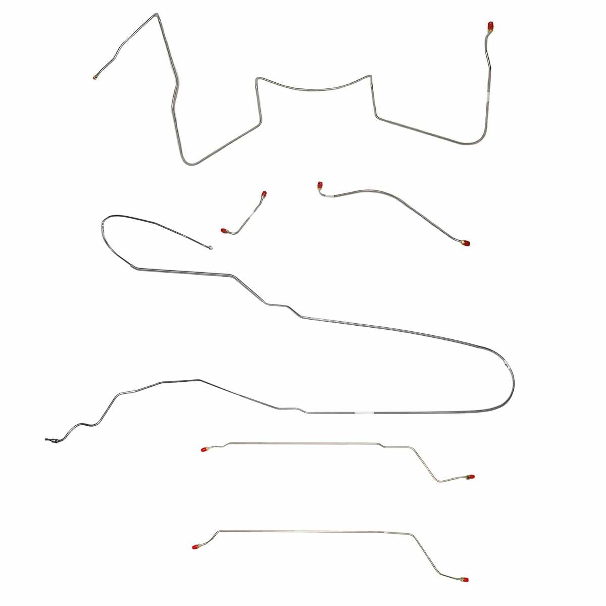 Fits 1964-65 LeMans/GTO w/ Power Drum, Convertible Complete Brake Line CBK0438SS - Complete Brake Line Kit Car Part People