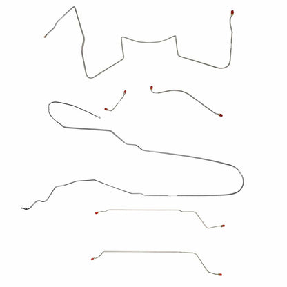 Fits 1964-65 LeMans/GTO w/ Power Drum, Convertible Complete Brake Line CBK0438SS - Complete Brake Line Kit Car Part People