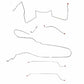 Fits 1964-65 LeMans/GTO w/ Power Drum, Convertible Complete Brake Line CBK0438SS