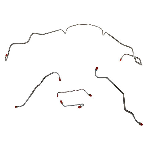 1967 Pontiac GTO/Lemans Convertible Complete Brake Line Kit Power Disc CBK0456SS