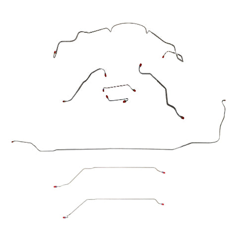 1967 Pontiac GTO/Lemans Convertible Complete Brake Line Kit Power Disc CBK0456SS