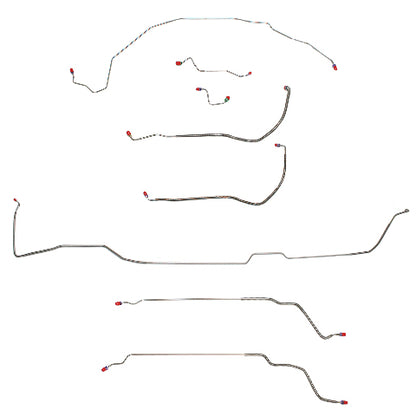 Buick, Pontiac, Oldsmobile w/ Hardtop Complete Brake Line Kit; CBK0481SS