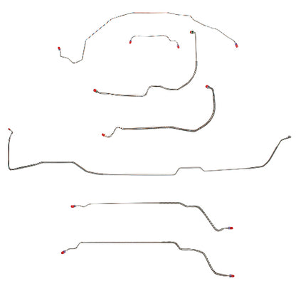 Buick, Pontiac, Oldsmobile w/ Hardtop Complete Brake Line Kit; CBK0483SS