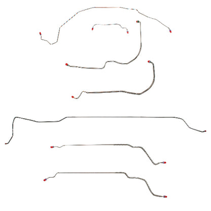 Buick, Pontiac, Oldsmobile Convertible Complete Brake Line Kit; CBK0484SS