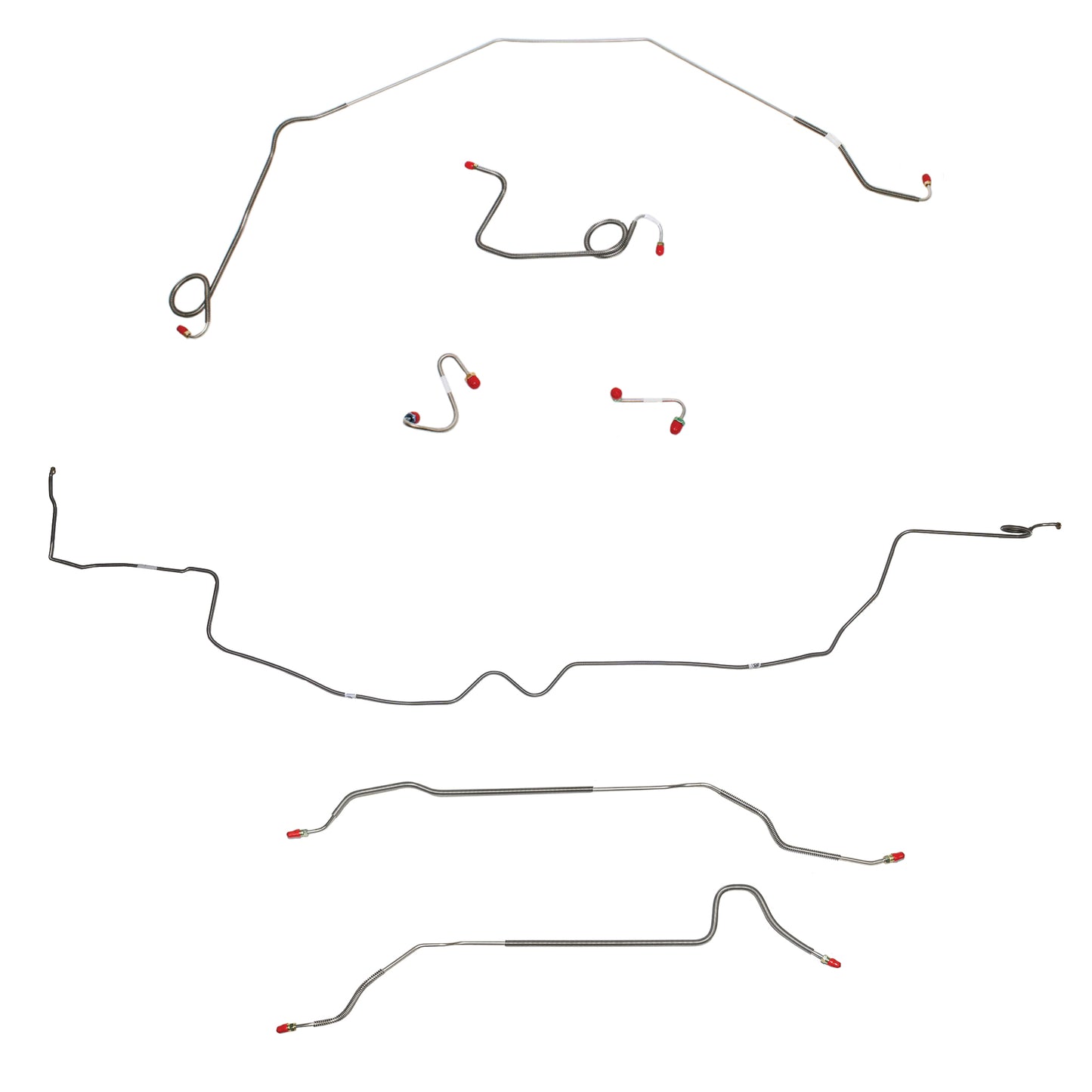 Pontiac Complete Brake Line Kit; Fine Lines-CBK0488SS