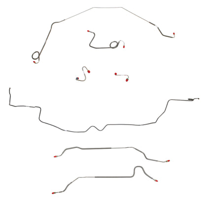 Pontiac Complete Brake Line Kit; Fine Lines-CBK0488SS