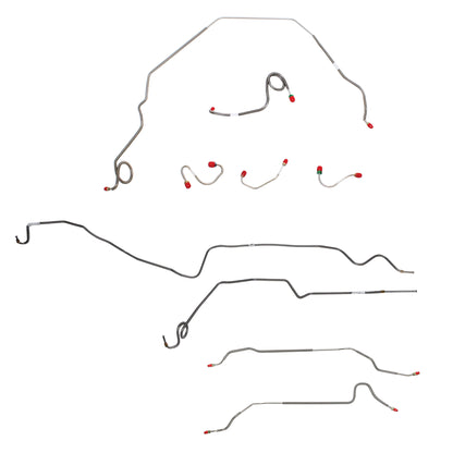 Pontiac Complete Brake Line Kit; Fine Lines-CBK0489SS