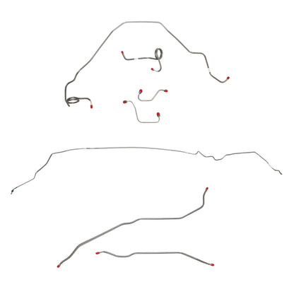 Pontiac Complete Brake Line Kit; Fine Lines-CBK0492SS