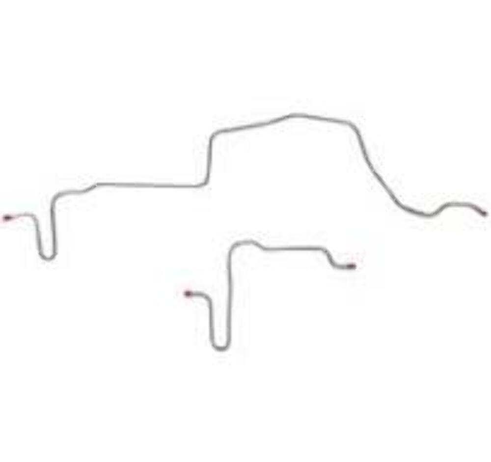 Pontiac Complete Brake Line Kit; Fine Lines-CBK0497SS - Complete Brake Line Kit Car Part People