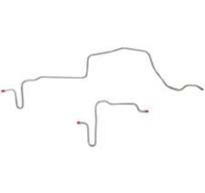 Pontiac Complete Brake Line Kit; Fine Lines-CBK0497SS - Complete Brake Line Kit Car Part People
