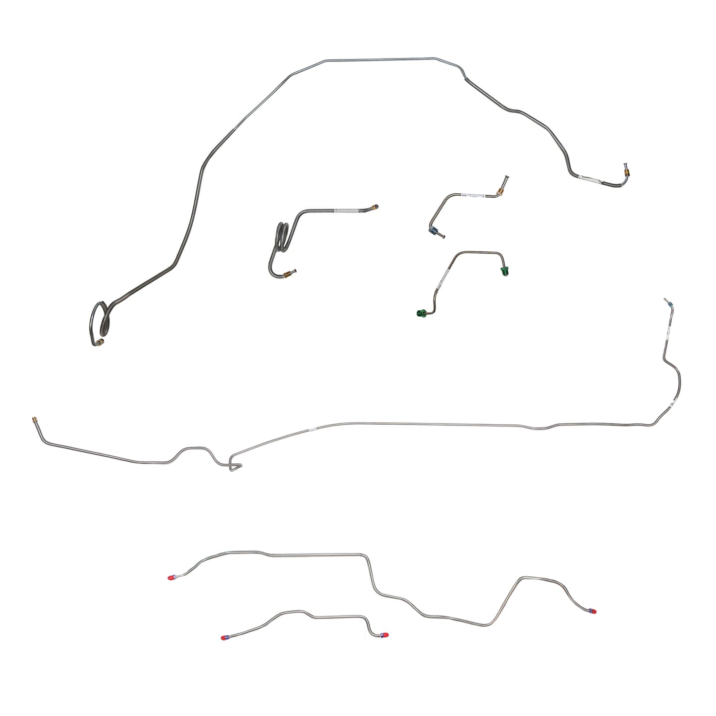 Pontiac Complete Brake Line Kit; Fine Lines-CBK0500SS