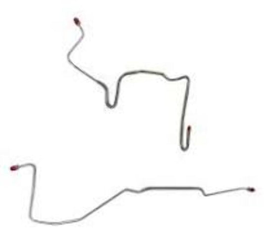 Pontiac Complete Brake Line Kit; Fine Lines-CBK0502SS - Complete Brake Line Kit Car Part People