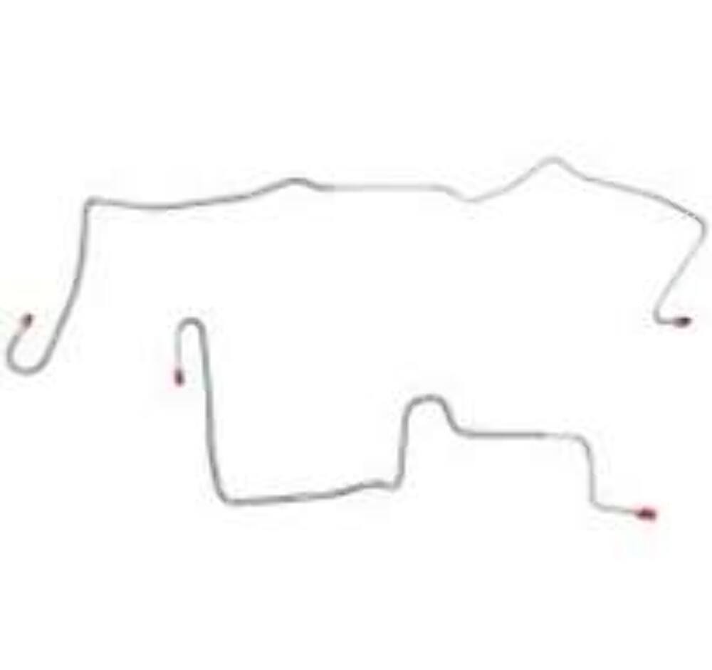 Pontiac Complete Brake Line Kit; Fine Lines-CBK0503SS - Complete Brake Line Kit Car Part People