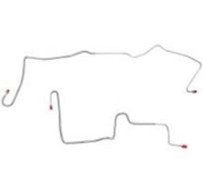 Pontiac Complete Brake Line Kit; Fine Lines-CBK0503SS - Complete Brake Line Kit Car Part People