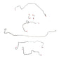 Pontiac Complete Brake Line Kit; Fine Lines-CBK0504SS
