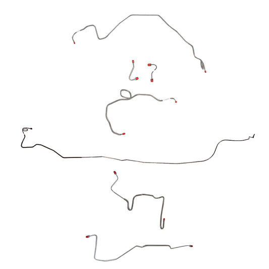 Pontiac Complete Brake Line Kit; Fine Lines-CBK0506SS