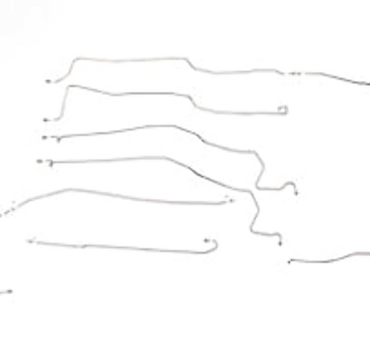 Pontiac Complete Brake Line Kit; Fine Lines-CBK0508SS - Complete Brake Line Kit Car Part People
