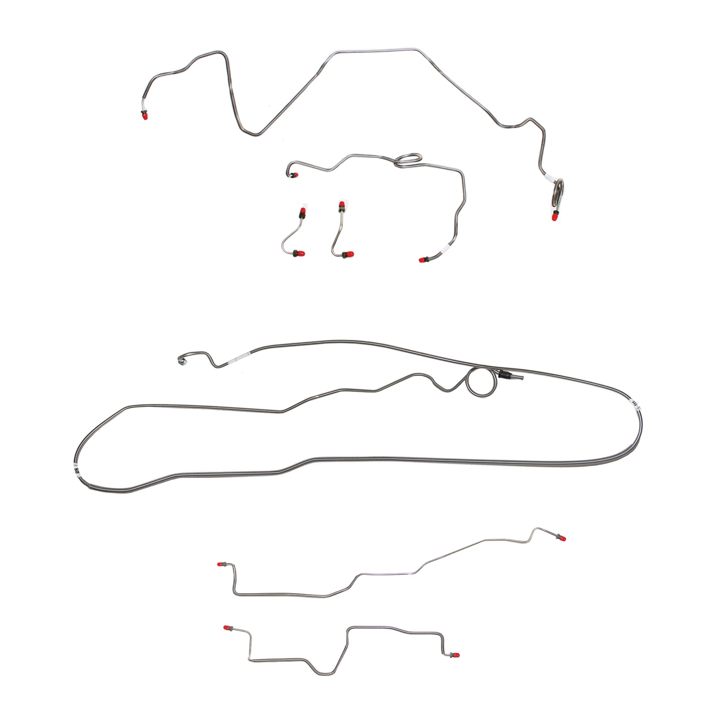 Pontiac Complete Brake Line Kit; Fine Lines-CBK0511SS