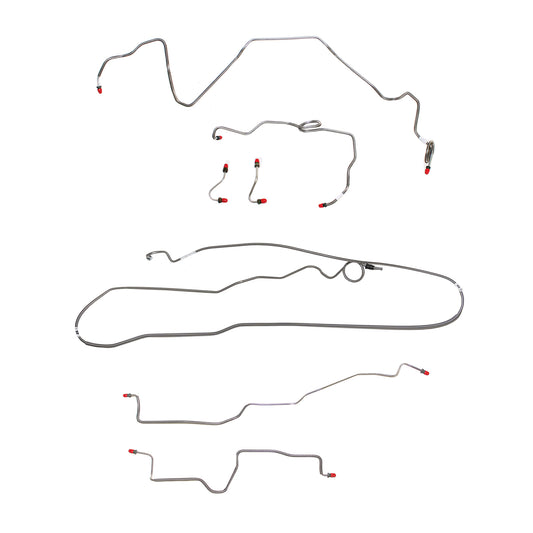 Pontiac Complete Brake Line Kit; Fine Lines-CBK0514SS