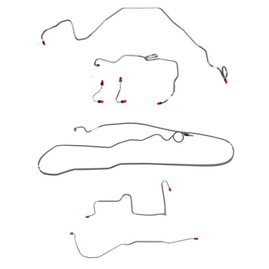 Pontiac Complete Brake Line Kit; Fine Lines-CBK0516SS