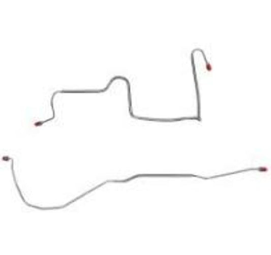 Pontiac Complete Brake Line Kit; Fine Lines-CBK0516SS - Complete Brake Line Kit Car Part People