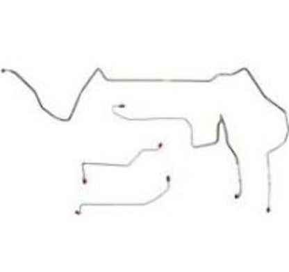 Pontiac Complete Brake Line Kit; Fine Lines-CBK0524SS - Complete Brake Line Kit Car Part People