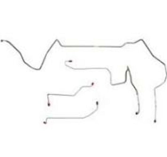 Pontiac Complete Brake Line Kit; Fine Lines-CBK0525SS - Complete Brake Line Kit Car Part People