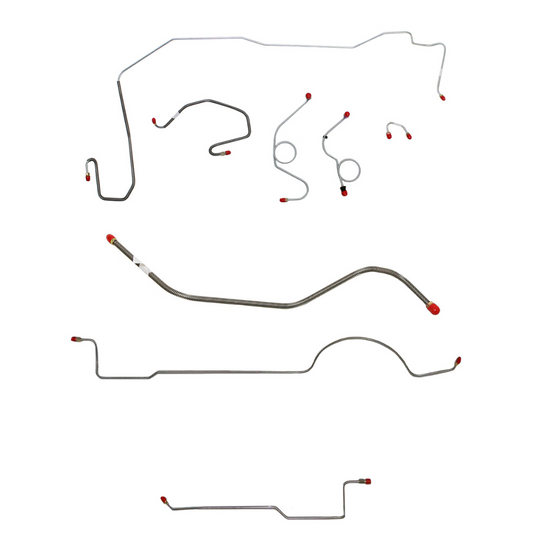 Mopar E Body Complete Brake Line Kit; Fine Lines-CBK0528SS - Complete Brake Line Kit Car Part People
