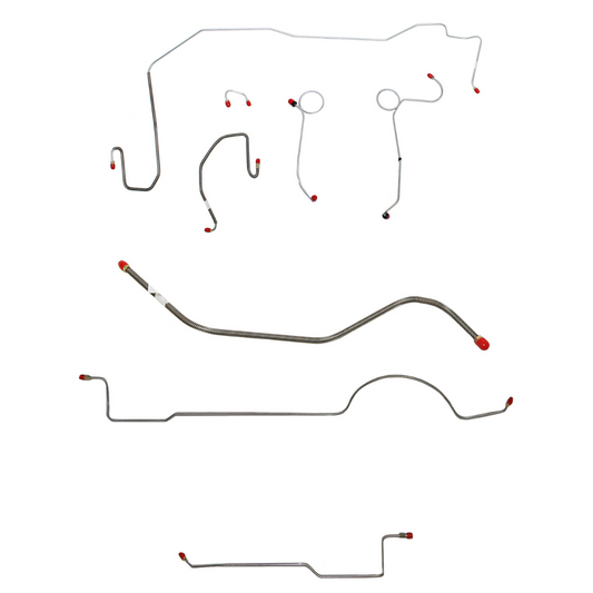 Mopar E Body Complete Brake Line Kit; Fine Lines-CBK0529SS - Complete Brake Line Kit Car Part People